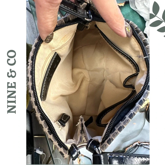 None & Co Tan & Beige Small Purse Zipper Closure Shoulder Bag Brown - Picture 10 of 10